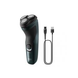 Philips Wet or Dry electric shaver X3002/00, Wet&Dry, PowerCut Blade System, 4D Flex Heads, 40min shaving / 1h charge, 5min Quick Charge