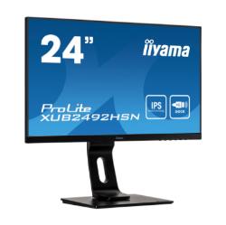 Iiyama ProLite XUB2492HSN-B1 - LED monitor - 24" (23.8" viewable) - 1920 x 1080 Full HD (1080p) @ 75 Hz - IPS - 250 cd / m² - 1000:1 - 4 ms - HDMI, DisplayPort, USB-C - speakers - black