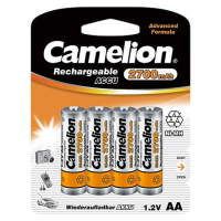 Camelion AA/HR6, 2700 mAh, Rechargeable Batteries Ni-MH, 4 pc(s) | 17027406