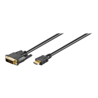 Goobay | Black | DVI-D male Single-Link (18+1 pin) | HDMI male (type A) | HDMI to DVI-D | 1.5 m | 51881
