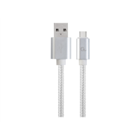 Gembird USB Type-C cable with braid and metal connectors, 1.8 m | Cablexpert | USB Type-C cable with braid and metal connectors | USB-C to USB-A USB Type-C male | USB Type-A male | CCB-mUSB2B-AMCM-6-S