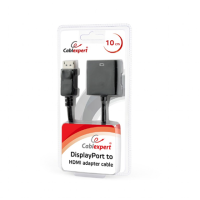 Cablexpert DisplayPort to HDMI adapter cable, Black | Cablexpert | AB-DPM-HDMIF-002