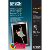 Epson Ultra Glossy Photo Paper 50 sheets, 13 x 18 cm, 300 g/m² | C13S041944