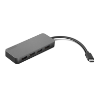 Lenovo | USB-C to 4 Ports USB-A Hub (4 x USB 3.1 Gen 1) | 4X90X21427