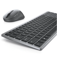 Dell Keyboard and Mouse KM7120W Keyboard and Mouse Set, Wireless, Batteries included, US, Titan Gray | 580-AIWM