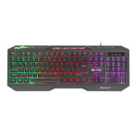 Fury HELLFIRE 2 Gaming keyboard, RGB LED light, US, Wired, Black | NFU-1549