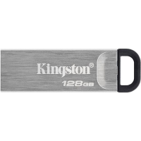 Kingston | USB Flash Drive | DataTraveler Kyson | 128 GB | USB 3.2 Gen 1 | Black/Grey | DTKN/128GB