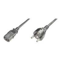 Digitus | Power Cord Cable | Power Cord, Schuko (CEE 7/7) - C13 M/F, H05VVF3G 0.75qmm | Black | AK-440110-012-S