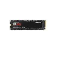 Samsung | 990 PRO | 4000 GB | SSD form factor M.2 2280 | SSD interface NVMe | Read speed 7450 MB/s | Write speed 6900 MB/s | MZ-V9P4T0BW