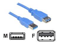 DELOCK Cable USB 3.0 ExtensionA/A 3m m/f | 82540