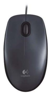 LOGI M90 corded optical Mouse black USB | 910-001794