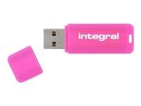 INTEGRAL 16GB USB Drive NEON pink | INFD16GBNEONPK