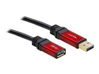 DELOCK Cable USB 3.0 red extension 2.0m | 82753