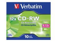 VERBATIM 10x CD-RW 700MB 12x JC | 43148
