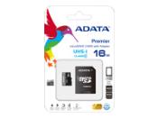 ADATA 16GB MicroSDHC UHS-I Class10 +SD adapter | AUSDH16GUICL10-RA1