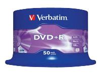 VERBATIM 50x DVD+R AZO 4,7GB 16x Spindle matt silver surface | 43550