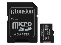 KINGSTON 64GB micSDXC Canvas Select Plus 100R A1 C10 Card + ADP | SDCS2/64GB