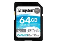KINGSTON 64GB SDXC Canvas Go Plus 170R | SDG3/64GB