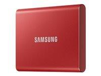 SAMSUNG Portable SSD T7 500GB red | MU-PC500R/WW