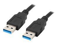 LANBERG cable USB-A M/M 3.0 1.8m black | CA-USBA-30CU-0018-BK