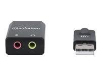 MH USB-A to 2 x Mic-in and Audio-Out Fem | 153324