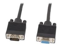 LANBERG VGA M/F extension cable 3m | CA-VGAC-10CC-0030-B+