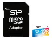 SILICON POWER memory card Micro SDXC 128GB Class 1 Elite UHS-1 + Adapter | SP128GBSTXBU1V20SP