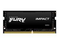 KINGSTON 16GB 3200MHz DDR4 CL20 SODIMM FURY Impact | KF432S20IB/16
