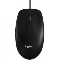 LOGITECH B100 Corded Mouse - BLACK - USB - B2B | 910-003357