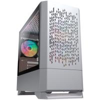 COUGAR | MG140 Air RGB White | PC Case | Mini Tower / Air Vents Front Panel / 3 x ARGB Fans / 4mm TG Left Panel | CGR-5JM8W-AIR-RGB