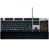 CANYON Nightfall GK-7, Wired Gaming Keyboard,Black 104 mechanical switches,60 million times key life, 22 types of lights,Removable magnetic wrist rest,4 Multifunctional control knobs,Trigger actuation 1.5mm,1.6m Braided cable,RU layout,dark grey, siz | CND-SKB7-RU