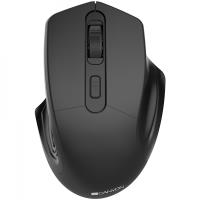 CANYON MW-15, 2.4GHz Wireless Optical Mouse with 4 buttons, DPI 800/1200/1600, Black, 115*77*38mm, 0.064kg | CNE-CMSW15B