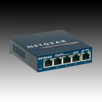 Netgear ProSafe Gigabit Ethernet Switch,  5 x 10/100/1000 RJ45 ports, Desktop | GS105GE