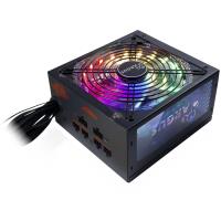 Power Supply INTER-TECH Argus RGB 750W CM, 80PLUS Gold, 140mm fan with 21 ultra bright LEDs,Switchable illumination, Acrylic glass side panel, active PFC, 4xPCI-e, OPP/OVP/SCP protection, semi-modular Cable management (Rev. 2) | RGB-750W_CM_II