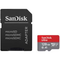 SanDisk Ultra Light 128GB microSDHC + SD Adapter 100MB/s Class 10 | SDSQUNR-128G-GN3MA