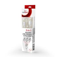 CABLE USB CHARGING 3IN1 1M/SILV CC-USB2-AMLM31-1M GEMBIRD