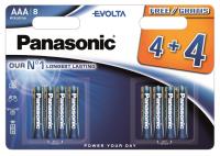 Panasonic Evolta battery LR03EGE/8B (4+4pcs) | LR03EGE/8BW 4+4F