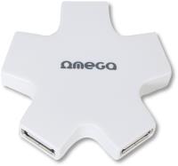 Omega USB 2.0 hub 4-port, white (OUH24SW) | 42858